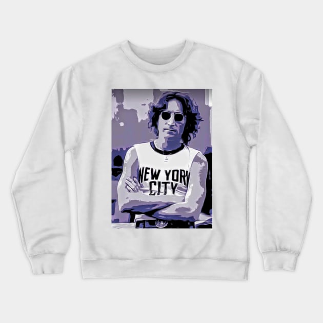 John Lennon New York City Crewneck Sweatshirt by TRUMP STUFF